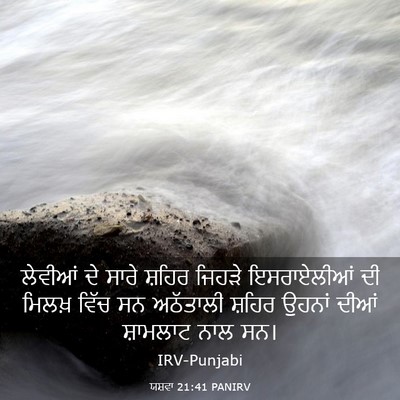 Picture 03 - ਯਸ਼ਵਾ 21:41 PANIRV - ਲੇਵੀਆਂ ਦੇ ਸਾਰੇ - Bible Verse Picture