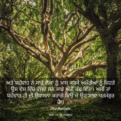 Picture 03 - ਯਸ਼ਵਾ 24:18 PANIRV - ਅਤੇ ਯਹੋਵਾਹ ਨੇ ਸਾਰੇ - Bible Verse Picture