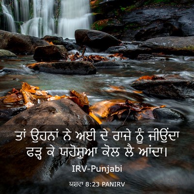 Picture 03 - ਯਸ਼ਵਾ 8:23 PANIRV - ਤਾਂ ਉਹਨਾਂ ਨੇ ਅਈ ਦੇ - Bible Verse Picture