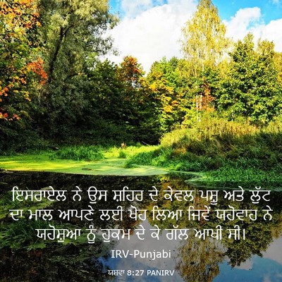 Picture 03 - ਯਸ਼ਵਾ 8:27 PANIRV - ਇਸਰਾਏਲ ਨੇ ਉਸ ਸ਼ਹਿਰ - Bible Verse Picture