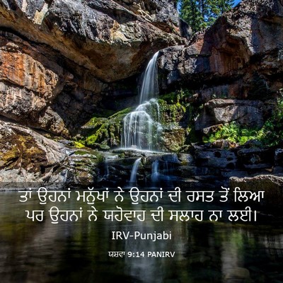 Picture 03 - ਯਸ਼ਵਾ 9:14 PANIRV - ਤਾਂ ਉਹਨਾਂ ਮਨੁੱਖਾਂ - Bible Verse Picture