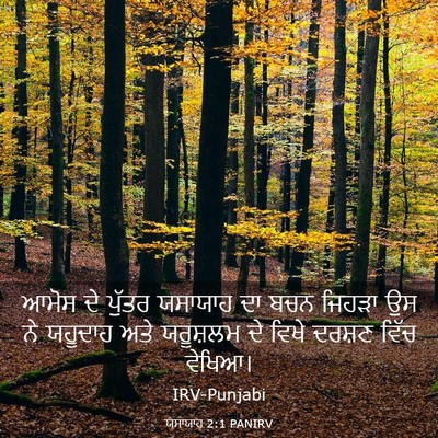 Picture 03 - ਯਸਾਯਾਹ 2:1 PANIRV - ਆਮੋਸ ਦੇ ਪੁੱਤਰ - Bible Verse Picture