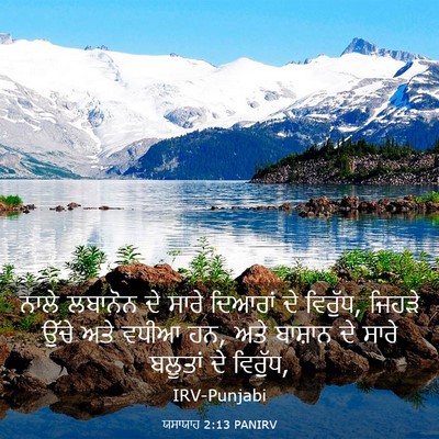 Picture 03 - ਯਸਾਯਾਹ 2:13 PANIRV - ਨਾਲੇ ਲਬਾਨੋਨ ਦੇ - Bible Verse Picture