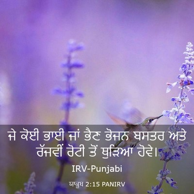 Picture 03 - ਯਾਕੂਬ 2:15 PANIRV - ਜੇ ਕੋਈ ਭਾਈ ਜਾਂ ਭੈਣ - Bible Verse Picture
