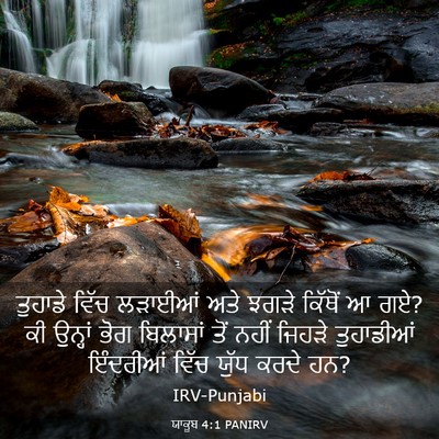 Picture 03 - ਯਾਕੂਬ 4:1 PANIRV - ਤੁਹਾਡੇ ਵਿੱਚ - Bible Verse Picture