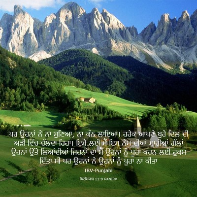 Picture 03 - ਯਿਰਮਿਯਾਹ 11:8 PANIRV - ਪਰ ਉਹਨਾਂ ਨੇ ਨਾ - Bible Verse Picture