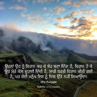 Picture 03 - ਯਿਰਮਿਯਾਹ 12:11 PANIRV - ਉਹਨਾਂ ਉਹ ਨੂੰ ਵਿਰਾਨ - Bible Verse Picture