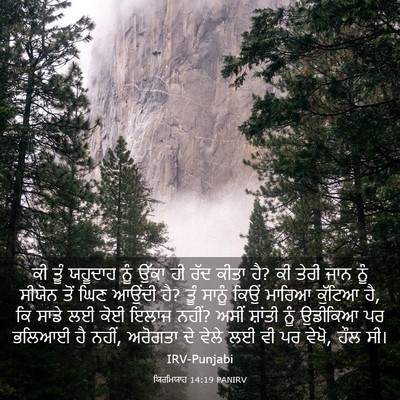 Picture 03 - ਯਿਰਮਿਯਾਹ 14:19 PANIRV - ਕੀ ਤੂੰ ਯਹੂਦਾਹ ਨੂੰ - Bible Verse Picture