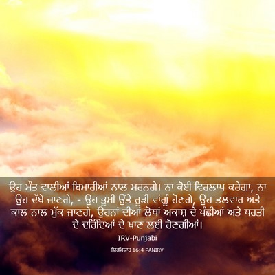 Picture 03 - ਯਿਰਮਿਯਾਹ 16:4 PANIRV - ਉਹ ਮੌਤ ਵਾਲੀਆਂ - Bible Verse Picture