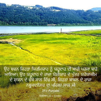 Picture 03 - ਯਿਰਮਿਯਾਹ 25:1 PANIRV - ਉਹ ਬਚਨ ਜਿਹੜਾ - Bible Verse Picture