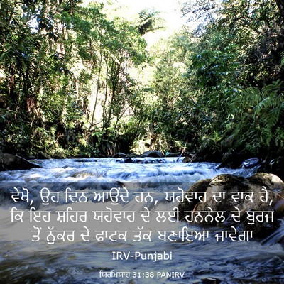 Picture 03 - ਯਿਰਮਿਯਾਹ 31:38 PANIRV - ਵੇਖੋ, ਉਹ ਦਿਨ ਆਉਂਦੇ - Bible Verse Picture