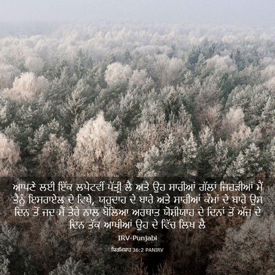 Picture 03 - ਯਿਰਮਿਯਾਹ 36:2 PANIRV - ਆਪਣੇ ਲਈ ਇੱਕ - Bible Verse Picture