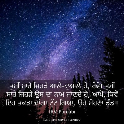 Picture 03 - ਯਿਰਮਿਯਾਹ 48:17 PANIRV - ਤੁਸੀਂ ਸਾਰੇ ਜਿਹੜੇ - Bible Verse Picture