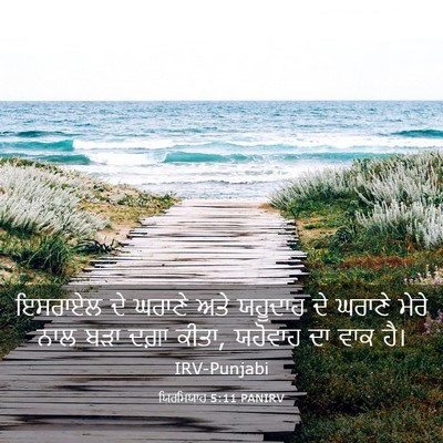 Picture 03 - ਯਿਰਮਿਯਾਹ 5:11 PANIRV - ਇਸਰਾਏਲ ਦੇ ਘਰਾਣੇ - Bible Verse Picture