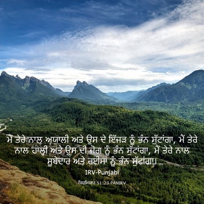 Picture 03 - ਯਿਰਮਿਯਾਹ 51:23 PANIRV - ਮੈਂ ਤੇਰੇ ਨਾਲ ਅਯਾਲੀ - Bible Verse Picture