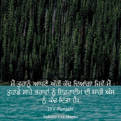 Picture 03 - ਯਿਰਮਿਯਾਹ 7:15 PANIRV - ਮੈਂ ਤੁਹਾਨੂੰ ਆਪਣੇ - Bible Verse Picture