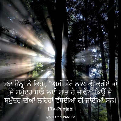 Picture 03 - ਯੂਨਾਹ 1:11 PANIRV - ਤਦ ਉਨ੍ਹਾਂ ਨੇ ਕਿਹਾ, - Bible Verse Picture