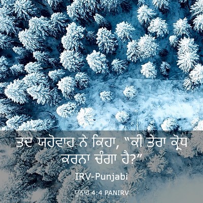 Picture 03 - ਯੂਨਾਹ 4:4 PANIRV - ਤਦ ਯਹੋਵਾਹ ਨੇ ਕਿਹਾ, - Bible Verse Picture