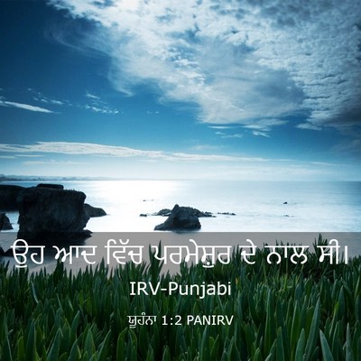 Picture 03 - ਯੂਹੰਨਾ 1:2 PANIRV - ਉਹ ਆਦ ਵਿੱਚ - Bible Verse Picture