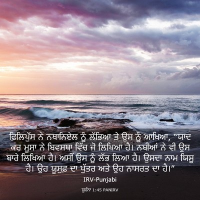 Picture 03 - ਯੂਹੰਨਾ 1:45 PANIRV - ਫ਼ਿਲਿਪੁੱਸ ਨੇ - Bible Verse Picture