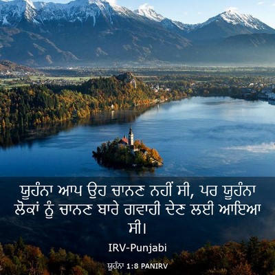 Picture 03 - ਯੂਹੰਨਾ 1:8 PANIRV - ਯੂਹੰਨਾ ਆਪ ਉਹ ਚਾਨਣ - Bible Verse Picture