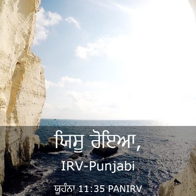 Picture 03 - ਯੂਹੰਨਾ 11:35 PANIRV - ਯਿਸੂ - Bible Verse Picture