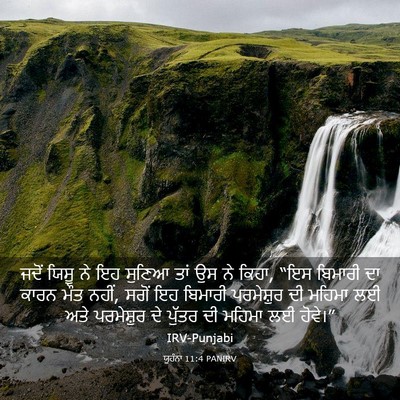 Picture 03 - ਯੂਹੰਨਾ 11:4 PANIRV - ਜਦੋਂ ਯਿਸੂ ਨੇ ਇਹ - Bible Verse Picture