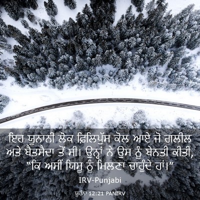 Picture 03 - ਯੂਹੰਨਾ 12:21 PANIRV - ਇਹ ਯੂਨਾਨੀ ਲੋਕ - Bible Verse Picture