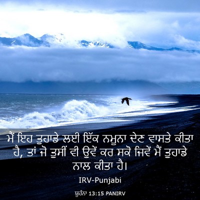 Picture 03 - ਯੂਹੰਨਾ 13:15 PANIRV - ਮੈਂ ਇਹ ਤੁਹਾਡੇ ਲਈ - Bible Verse Picture