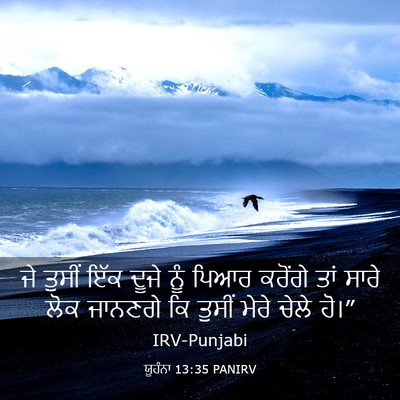 Picture 03 - ਯੂਹੰਨਾ 13:35 PANIRV - ਜੇ ਤੁਸੀਂ ਇੱਕ ਦੂਜੇ - Bible Verse Picture