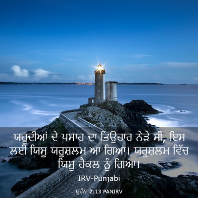 Picture 03 - ਯੂਹੰਨਾ 2:13 PANIRV - ਯਹੂਦੀਆਂ ਦੇ ਪਸਾਹ ਦਾ - Bible Verse Picture