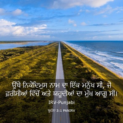 Picture 03 - ਯੂਹੰਨਾ 3:1 PANIRV - ਉੱਥੇ ਨਿਕੋਦਿਮੁਸ - Bible Verse Picture