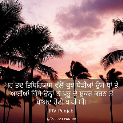 Picture 03 - ਯੂਹੰਨਾ 6:23 PANIRV - ਪਰ ਤਦ ਤਿਬਿਰਿਯਾਸ - Bible Verse Picture