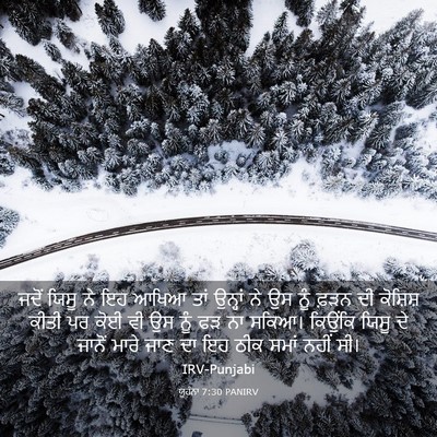 Picture 03 - ਯੂਹੰਨਾ 7:30 PANIRV - ਜਦੋਂ ਯਿਸੂ ਨੇ ਇਹ - Bible Verse Picture