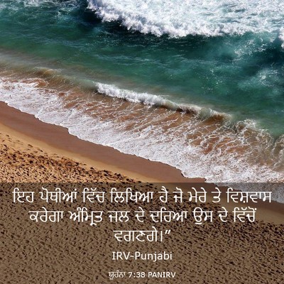 Picture 03 - ਯੂਹੰਨਾ 7:38 PANIRV - ਇਹ ਪੋਥੀਆਂ ਵਿੱਚ - Bible Verse Picture