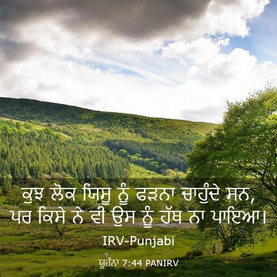 Picture 03 - ਯੂਹੰਨਾ 7:44 PANIRV - ਕੁਝ ਲੋਕ ਯਿਸੂ ਨੂੰ - Bible Verse Picture
