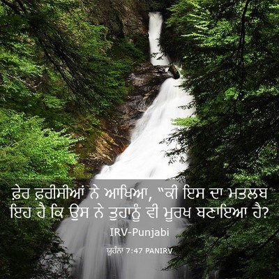 Picture 03 - ਯੂਹੰਨਾ 7:47 PANIRV - ਫ਼ੇਰ ਫ਼ਰੀਸੀਆਂ ਨੇ - Bible Verse Picture