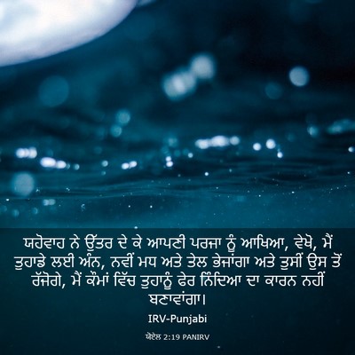 Picture 03 - ਯੋਏਲ 2:19 PANIRV - ਯਹੋਵਾਹ ਨੇ ਉੱਤਰ ਦੇ - Bible Verse Picture