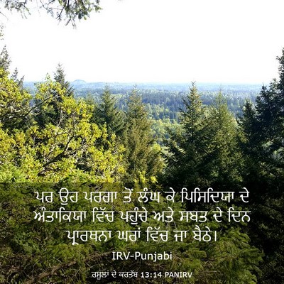 Picture 03 - ਰਸੂਲਾਂ ਦੇ ਕਰਤੱਬ 13:14 PANIRV - ਪਰ ਉਹ ਪਰਗਾ ਤੋਂ ਲੰਘ - Bible Verse Picture