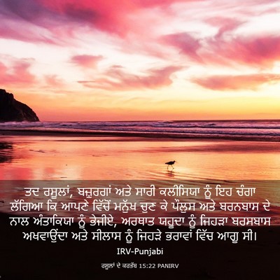 Picture 03 - ਰਸੂਲਾਂ ਦੇ ਕਰਤੱਬ 15:22 PANIRV - ਤਦ ਰਸੂਲਾਂ, - Bible Verse Picture