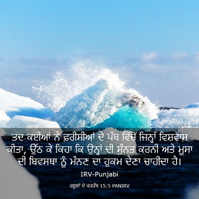 Picture 03 - ਰਸੂਲਾਂ ਦੇ ਕਰਤੱਬ 15:5 PANIRV - ਤਦ ਕਈਆਂ ਨੇ - Bible Verse Picture