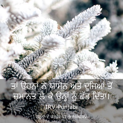 Picture 03 - ਰਸੂਲਾਂ ਦੇ ਕਰਤੱਬ 17:9 PANIRV - ਤਾਂ ਉਹਨਾਂ ਨੇ ਯਾਸੋਨ - Bible Verse Picture