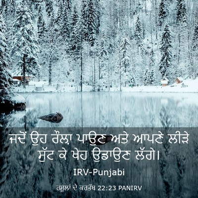 Picture 03 - ਰਸੂਲਾਂ ਦੇ ਕਰਤੱਬ 22:23 PANIRV - ਜਦੋਂ ਉਹ ਰੌਲ਼ਾ ਪਾਉਣ - Bible Verse Picture