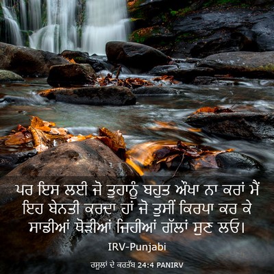 Picture 03 - ਰਸੂਲਾਂ ਦੇ ਕਰਤੱਬ 24:4 PANIRV - ਪਰ ਇਸ ਲਈ ਜੋ ਤੁਹਾਨੂੰ - Bible Verse Picture