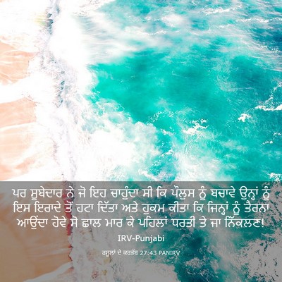 Picture 03 - ਰਸੂਲਾਂ ਦੇ ਕਰਤੱਬ 27:43 PANIRV - ਪਰ ਸੂਬੇਦਾਰ ਨੇ ਜੋ ਇਹ - Bible Verse Picture