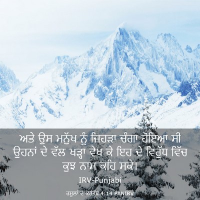 Picture 03 - ਰਸੂਲਾਂ ਦੇ ਕਰਤੱਬ 4:14 PANIRV - ਅਤੇ ਉਸ ਮਨੁੱਖ ਨੂੰ - Bible Verse Picture