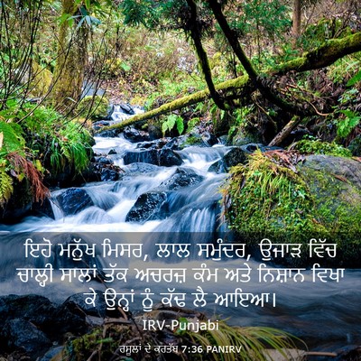 Picture 03 - ਰਸੂਲਾਂ ਦੇ ਕਰਤੱਬ 7:36 PANIRV - ਇਹੋ ਮਨੁੱਖ ਮਿਸਰ, ਲਾਲ - Bible Verse Picture