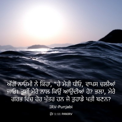 Picture 03 - ਰੁੱਤ 1:11 PANIRV - ਅੱਗੋਂ ਨਾਓਮੀ ਨੇ - Bible Verse Picture