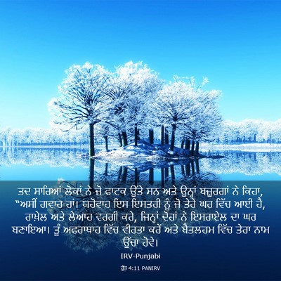 Picture 03 - ਰੁੱਤ 4:11 PANIRV - ਤਦ ਸਾਰਿਆਂ ਲੋਕਾਂ ਨੇ - Bible Verse Picture