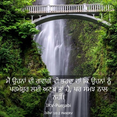 Picture 03 - ਰੋਮੀਆਂ 10:2 PANIRV - ਮੈਂ ਉਹਨਾਂ ਦੀ ਗਵਾਹੀ - Bible Verse Picture